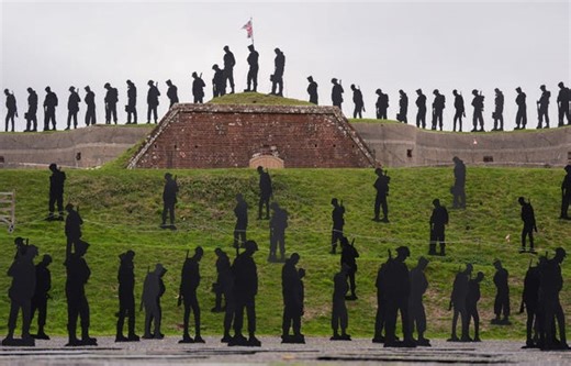 British D-Day heroes commemorated with installation of 1,475 silhouettes