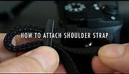 Sony A6000/A5100 - How to attach shoulder strap