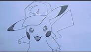how to draw Pikachu step by step||easy and cute.