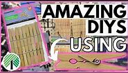 🤯 GRAB CLOTHESPINS And Turn It Into HIGH-END Looking DIYS | Affordable Dollar Tree DIYS