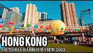 HONG KONG VICTORIA HARBOUR | HONG KONG WALKING TOUR 2023 [4K]