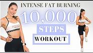 10000 Steps KNEE FRIENDLY Calorie Killer Walking Workout 🔥/ 10k Step Challenge Cardio Workout