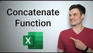 Concatenate Excel Tutorial