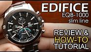 Casio Edifice EQB-1000 -Review and Detailed How-to Tutorial on module 5604