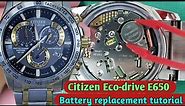 Citizen Eco-drive E650 battery replacement tutorial | TrendWatchLab