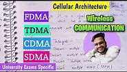 FDMA, TDMA, CDMA and SDMA in one video 🔥 | Wireless Communication