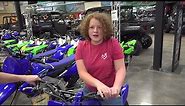 kids shop for new dirt bike gear and dirt bikes for Layla at mountain motorsports. Let's go!!