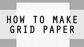 How to Make Grid Paper using WordArt - Easy DIY Printable