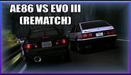 INITIAL D - AE86 VS EVO III (REMATCH) [HIGH QUALITY]