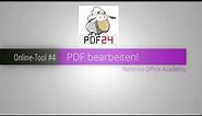 Tutorial: Wie werden mit PDF24 PDF-Dateien bearbeitet?