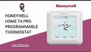 Honeywell T4 Pro Thermostat Manual: Installation and User Guide