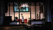 Inside a Christian church: The features of an Anglican church