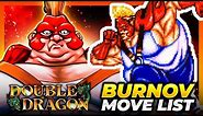 BURNOV MOVE LIST - Double Dragon (Neo Geo / 1995)