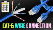 Broadband Cat6 Plug Cable Connection Color Sequence