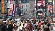 Times Square Crowd People 2 HD Video Background