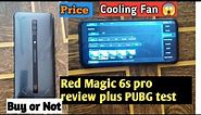 Red magic 6s pro Review plus PUBG test l cooling Fan 😱 l 90fps l battery l lag l heat