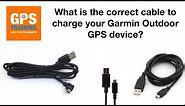 USB cable options - For a Garmin GPS Unit