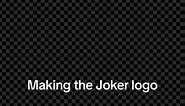 Making the Joker logo #logos #joker #joaquinphoenix #toddphillips | Create Logo