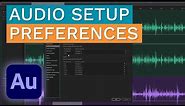 Adobe Audition - Preferences - Audio Hardware & Audio Channel Mapping