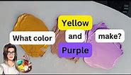 What Yellow and Purple Make Mixed Together? 💛 💜
