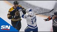 Complete Line Brawl Breaks Out After Siren Sounds In Bruins vs. Lightning