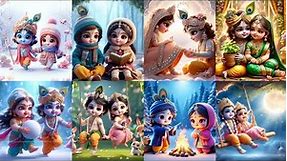Cute Little Radha Krishna Beautiful Wallpapers, Images, Dp, Pics | Radha Krishna Dpz #radhakrishna