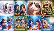 Cute Little Radha Krishna Beautiful Wallpapers, Images, Dp, Pics | Radha Krishna Dpz #radhakrishna