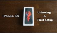 iPhone 6S Unboxing & First setup