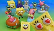 2004 SPONGEBOB SQUAREPANTS THE MOVIE SET OF 12 BURGER KING COLLECTION MEAL TOYS VIDEO REVIEW