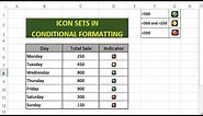 Conditional Formatting for Icon Sets - How to use Icon Sets