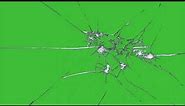 Green Screen Broken Glass 4K UHD
