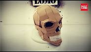 DIY Human Skull - Cardboard Prop How to #108