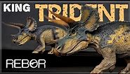 2022 Rebor "King Trident" Triceratops Review! Both versions! Horn of Doom!!!