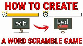 How To Create A Word Scramble Game In Powerpoint