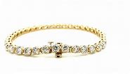 7 Carat Diamond Tennis Bracelet for Women in 10k Yellow Gold
