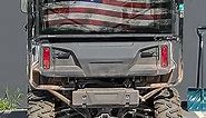 UTV - Golf Cart Old Glory Flag Rear Dust/UV Screen Fits Honda Pioneer 1000-5 & 700-4 (DS-1000-5-OG)