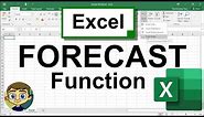 The Excel FORECAST Function