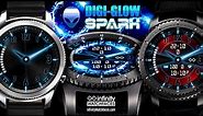 "Digi-Glow Spark" Watch Face Demo - Best Watch Faces for Samsung Gear S3