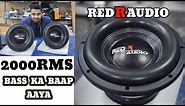 2000RMS Subwoofer Red r audio Unboxing Review #redraudio ##unboxing