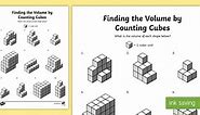 Finding the Volume by Counting Cubes Activity