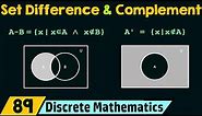 Set Difference and Set Complement