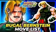 RUGAL BERNSTEIN MOVE LIST - The King of Fighters '98 Ultimate Match Final Edition (KOF98)