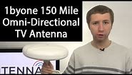 1byone 150 Mile Omni-Directional Amplified Outdoor TV Antenna Review