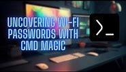 How To Hack A WI-FI password using CMD