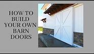 How To Build Big Barn Doors/Exterior Metal Barn Doors//DIY//Home Improvement//Farmhouse//
