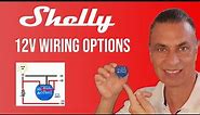 Shelly 1 Different 12v Wiring options