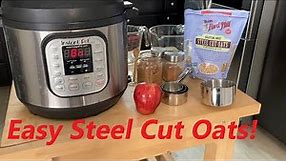 Instant Pot Steel Cut Oats w/ Apple & Cinnamon