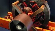 Tesla's Induction Motor: Functional museum replica