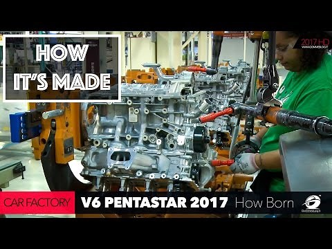 HOW ITS MADE: CAR FACTORY - HOW TO Build a V6 Engine Pentastar