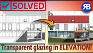 Revit Snippets: Make windows & curtain panels transparent in elevations & sections